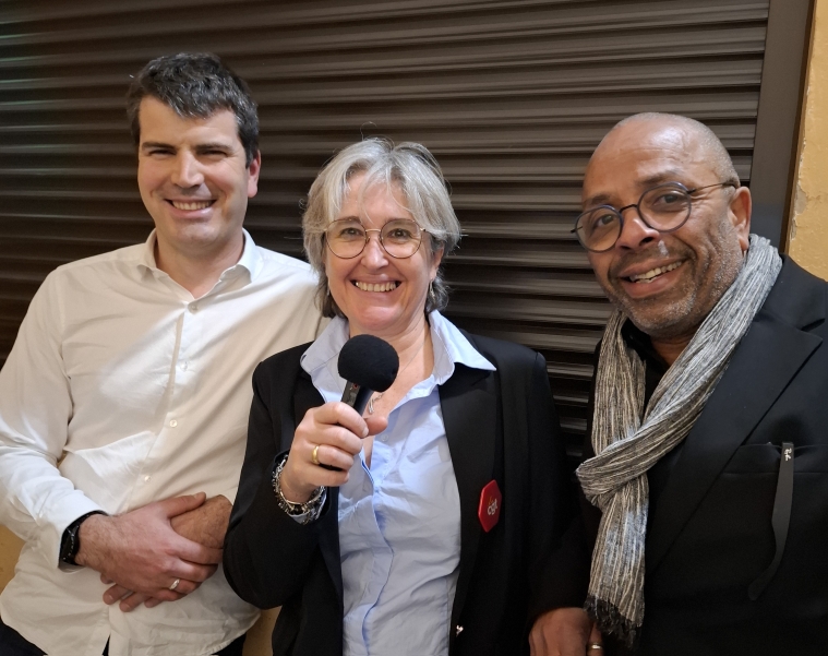 manif classe 3 Muriel Benezech, Pascal Prudhomme, Romain Cador
