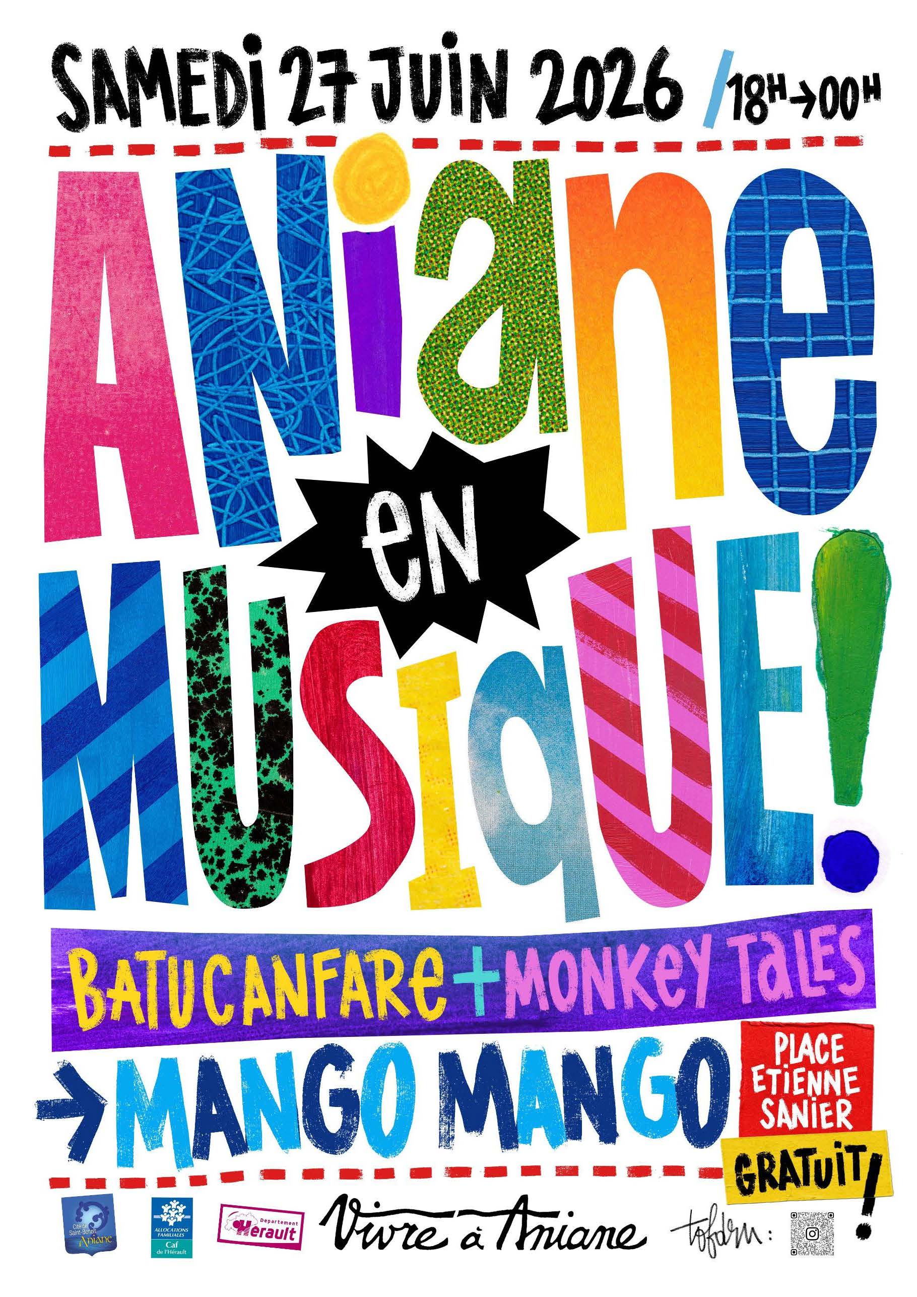 ANIANE EN MUSIQUE SAMEDI 27 JUIN 2026