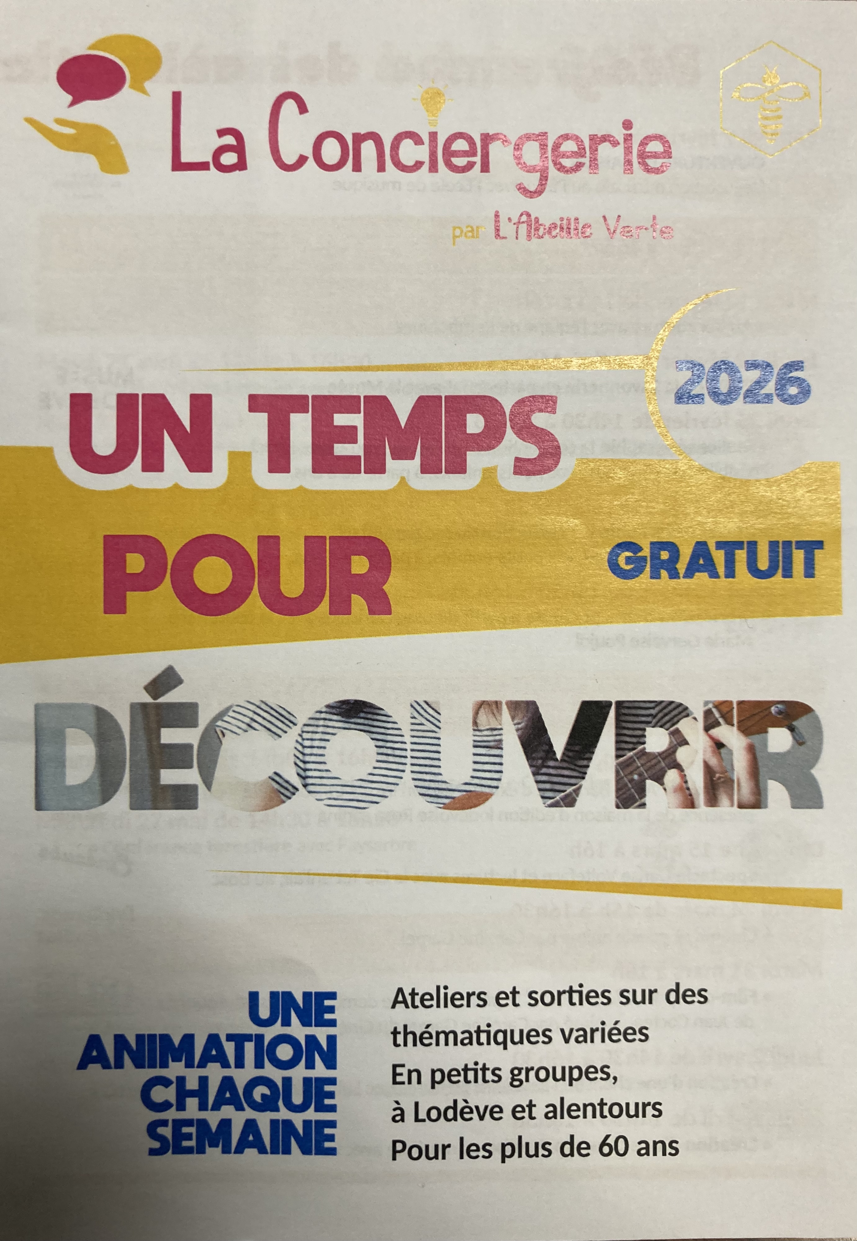 UN TEMPS POUR DECOUVRIR 
